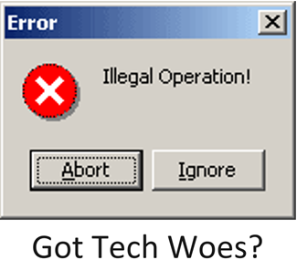 Windows illegal operation